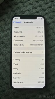 Predám IPhone 12 64gb ešte v záruke - 3