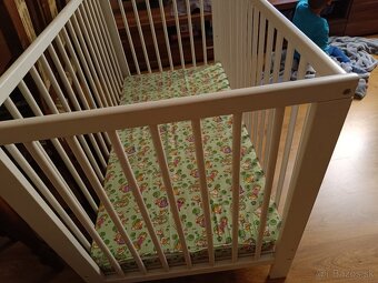 Drevená detská postieľka - 3