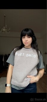 Pletená vesta „furt dačo“ - 3