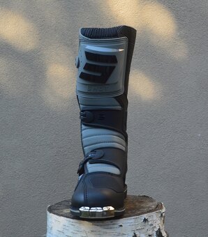 Predám mx SHOT čižmy sivé - 3