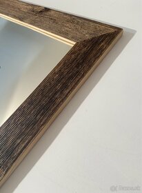 Zrkadlo staré drevo - slnkom opálená doska - 3