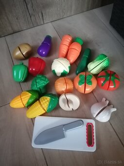 Plastová zelenina a ovocie so suchým zipsom - 3