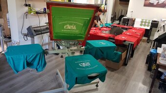 Karusel na sieťotlač – 4-farebný + 4 ramená na malé potlače - 3