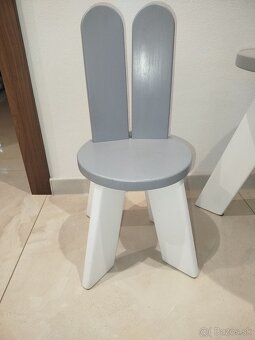 Detský stôl a stoličky zajko - 3