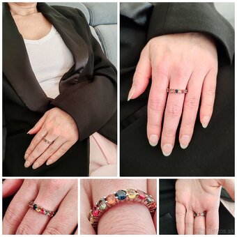 Eternity ring - Eternity prstene - stohovateľné prstene - 3