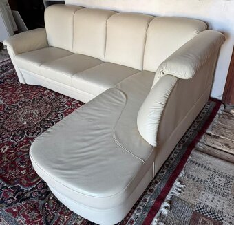 Kožená rohová sedačka, 5249 - 3
