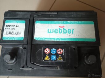 Autobateria 12V 62Ah 540A - 3
