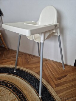 ANTILOP Detská vys stolička/podnos, biela/biela IKEA - 3
