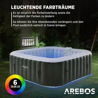AREBOS Spa vírivý bazér 2400W - 3