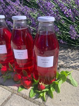 Domáci mätový a jahodový sirup - 3
