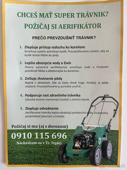 Prevzdušnenie trávnika - Profi aerifikátor + sieť na piesok - 3
