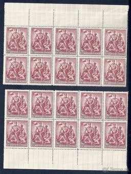 Známky, zbierka, bloky Zborov 1937, ČSR I - 3