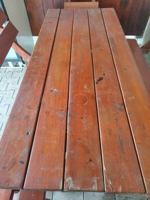 Vonkajšie drevené sedenie - 3