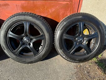 Alu disky Platin cierne + Zimne pneu Sotozero 3, 205/60 R16 - 3