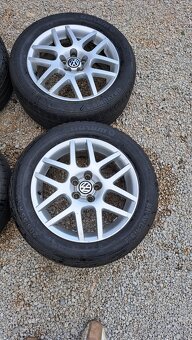 Original VW elektrony značka BBS 5x100 R16 ,205/55R16 - 3