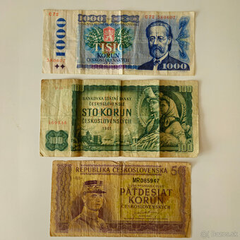 Československé staré bankovky - 3