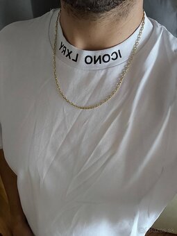 Zlatá retiazka 14 karatová 19g, opuncovana, nenosená - 3