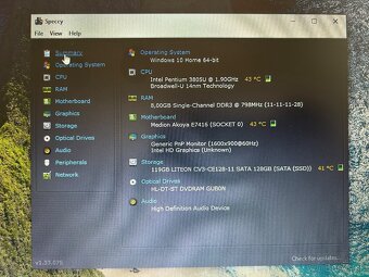 Medion Akoya e7416-17"HD+/Intel 3805u/8gb ram/128gb ssd - 3