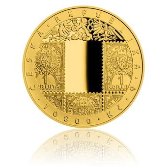Zlatá minca 10000 Kč 2019 100. výročie Československej meny - 3