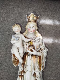 Porcelánová soška Panna Mária s Ježiškom - 3