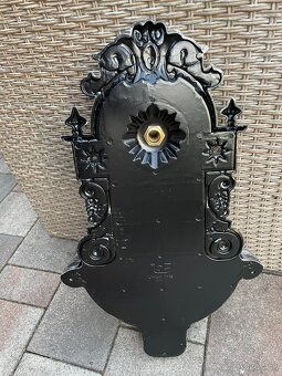 zahradne kovove umyvadlo strieborne 61cm - 3