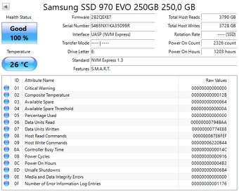 M.2 NVMe SSD Samsung / Intenso / WD / Patriot / Intel 256GB - 3