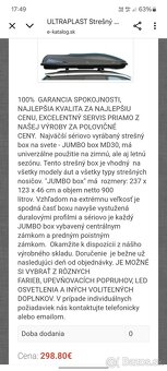 Predam Strešný Box Ultraplast MD30 900l+ nosiče Aguri R2Blac - 3