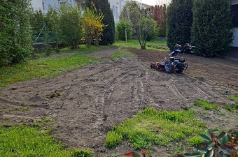 Výkopové a zemné práce s minibagrom a frézovanie pozemkov  P - 3