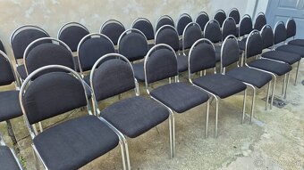 Stohovací židle - černé - 3