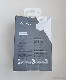 Predám nabíjačku Yenkee 65W - 3