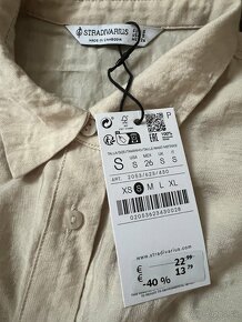 Béžová košeľa s vreckami - 3