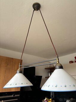 Retro Lampa ručne malovaná - 3