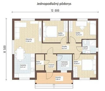 Na predaj krásny bungalov o rozlohe 83 m2 do 4 mesiacov - 3