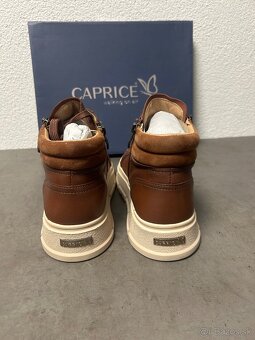 Členkové kožené topánky Caprice - 3