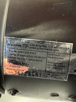 Predám ADJ  PAR 38 LED PRO - 3