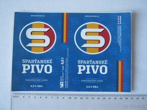 5x pivo pivní pivovar Strakonice Sparta Praha fotbal - 3
