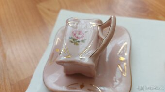 Ružový mini porcelán a miniaturky - 3