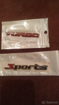 Kovove znaky audi line a Cooper S a vrs rs a turbo a sport - 3