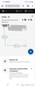 Predám takmer novú poschodovú posteľ VITVAL (IKEA) - 3