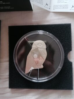zlato striebro minca proof Harry Potter hedwiga 2021 - 3