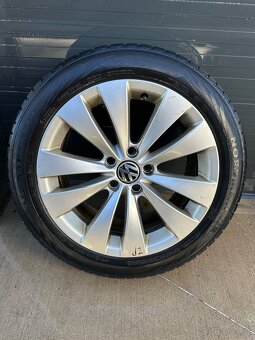 Predám alu disky BORBET VW Passat Highline 5x112 R17 - 3