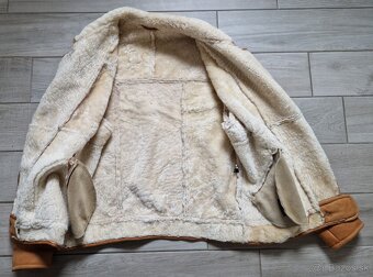Dámská kožená bunda s beránkem velikost 40 (M) - 3
