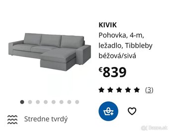 IKEA sedacia súprava KIVIK s uložnou taburetkou kivik - 3