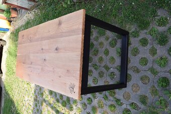 Drevený stôl masív - dub, jaseň - 3