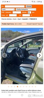 Predám Opel corsa1,2, benzín - 3