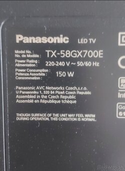 Panasonic TX58GX700E Samrt 4K - 3