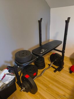 Benchpress lavička s váhami - 3