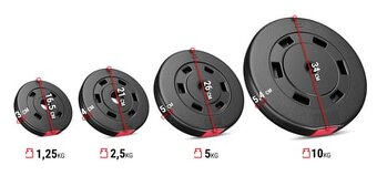 Nakladací činkový set Premium 36kg - 3
