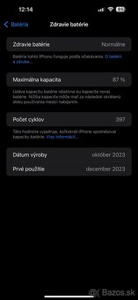 REZERVOVANE iPhone 15 Pro max 512 GB 90% batéria - 3