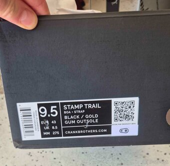 Crankbrothers Stamp Trail BOA tretry, black/gold - 3